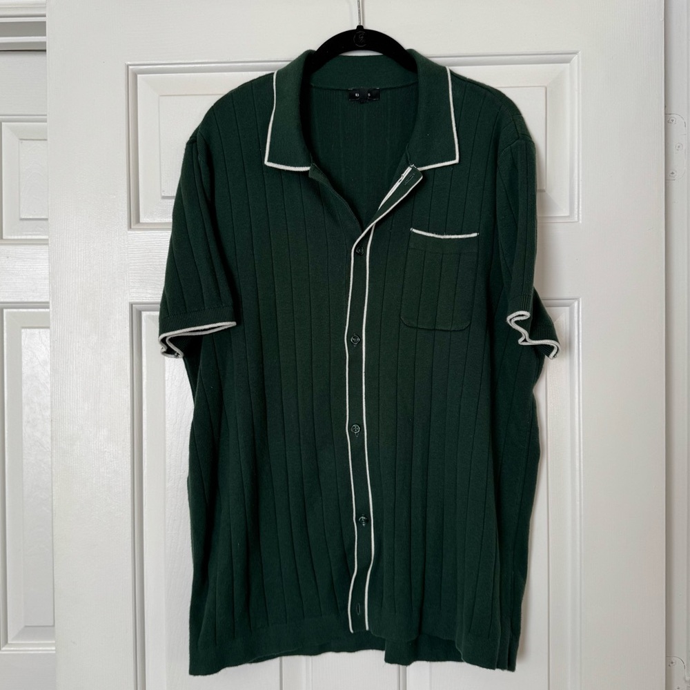 Express Dark Green Sweater Polo